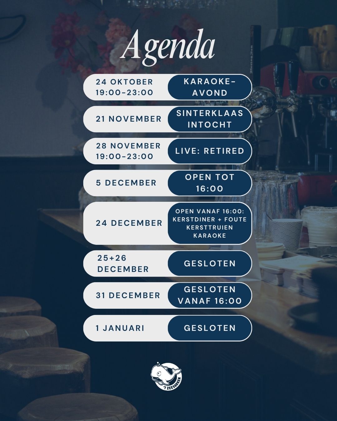 Bild zur Veranstaltung: Agenda oktober - december 2026