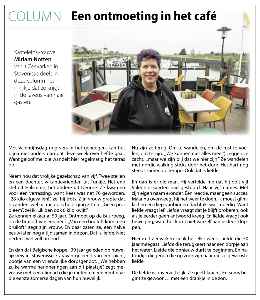 Afbeelding bij het nieuwsbericht: Een ontmoeting in het café