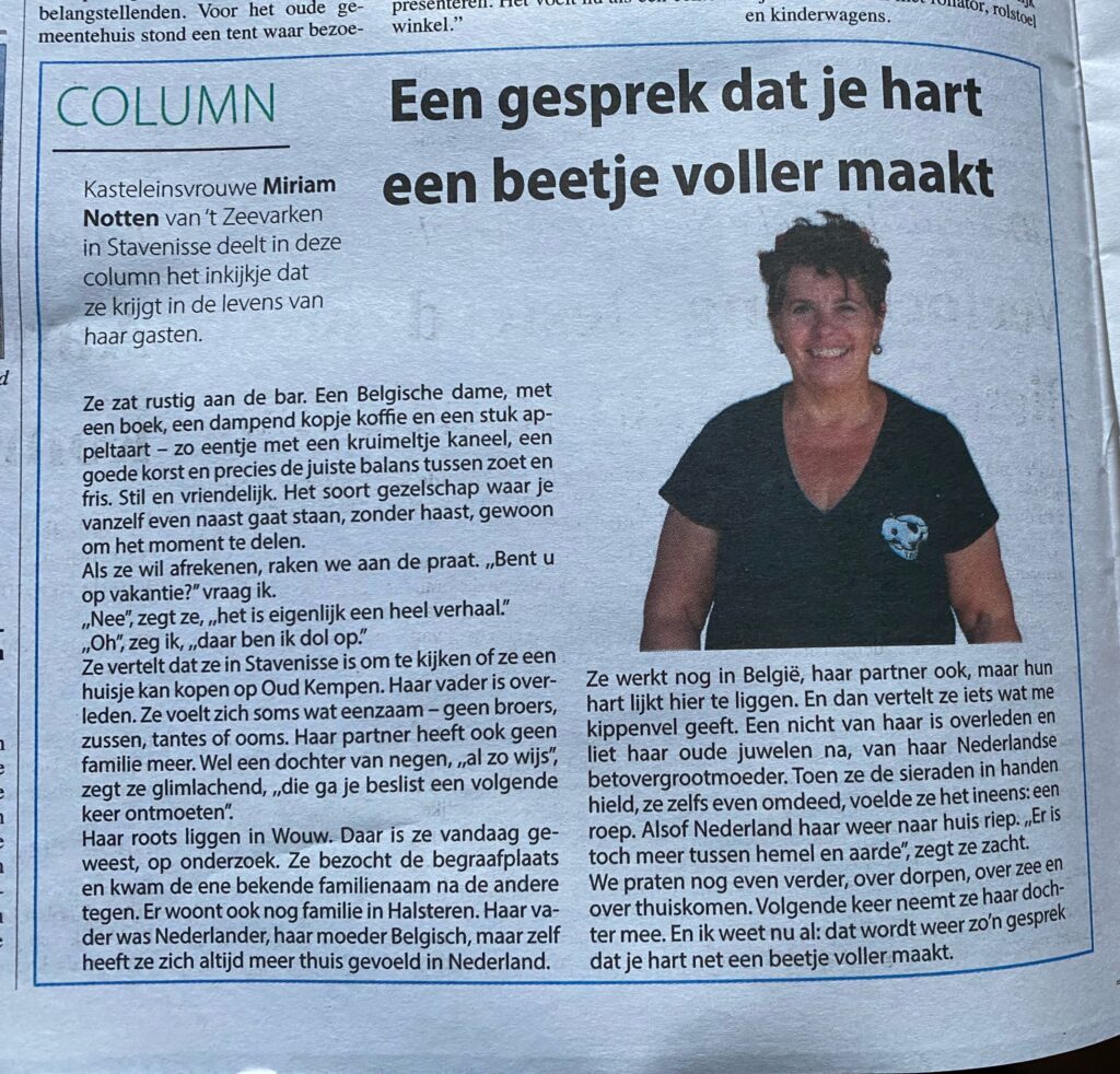 Een gesprek dat je hart een beetje voller maakt