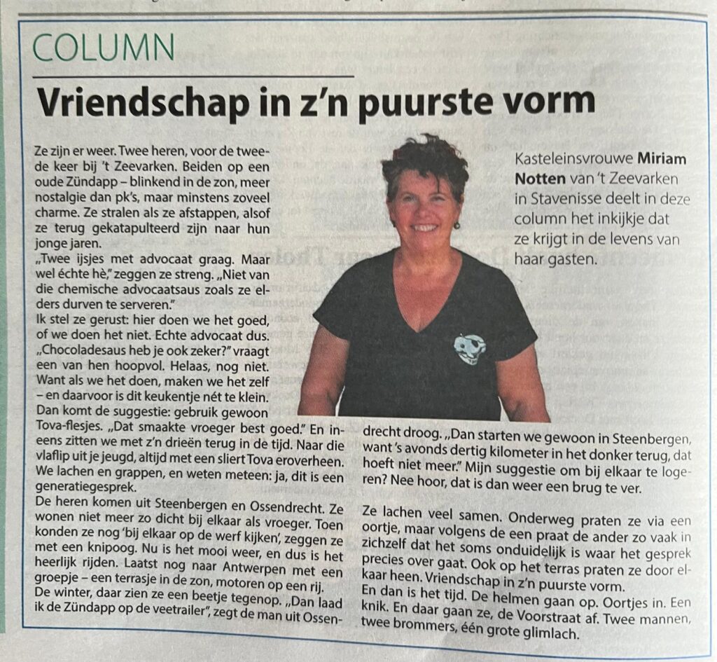 Vriendschap in z’n puurste vorm