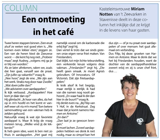 Een ontmoeting in het café