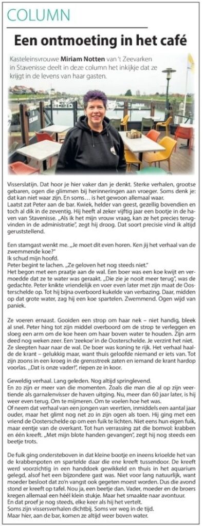 Een ontmoeting in het Cafe