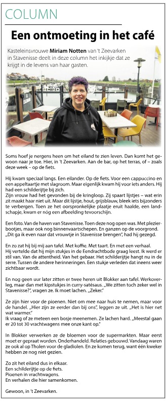 Een ontmoeting in het Café